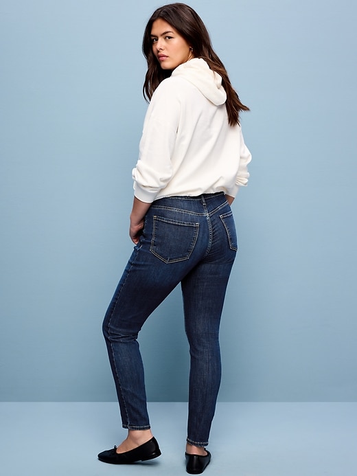 Image number 8 showing, High-Waisted Rockstar Super-Skinny Jeans