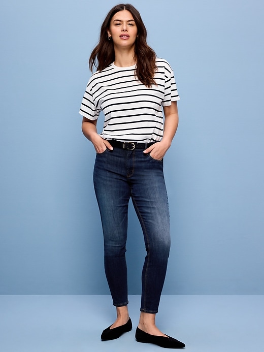 Image number 7 showing, Mid-Rise Rockstar Super-Skinny Jeans