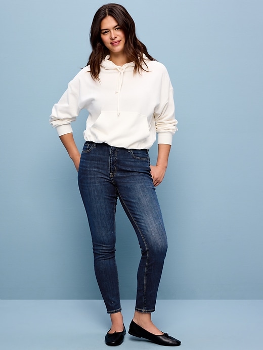 Image number 7 showing, High-Waisted Rockstar Super-Skinny Jeans