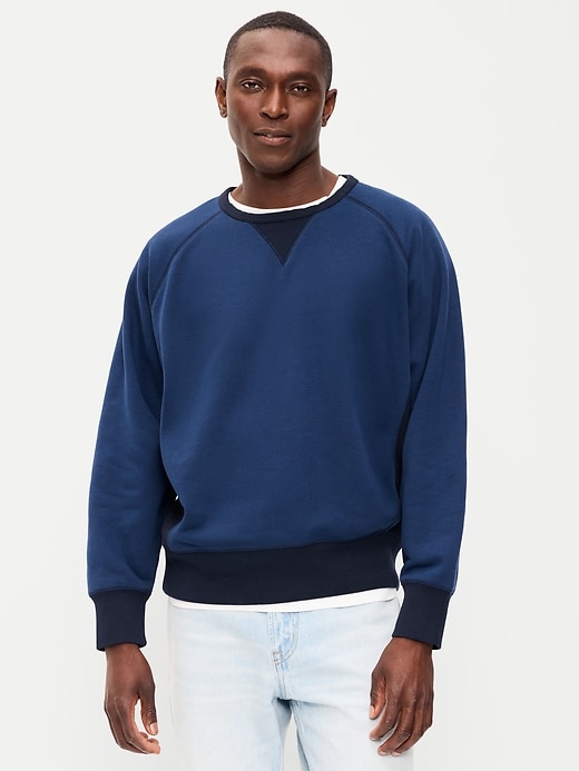 Image number 1 showing, Oversized Heavyweight Crew-Neck Sweatshirt