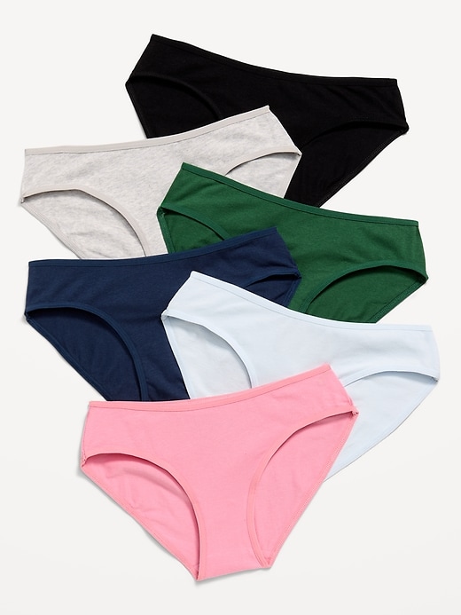 Image number 1 showing, Bikini Underwear 6-Pack for Girls