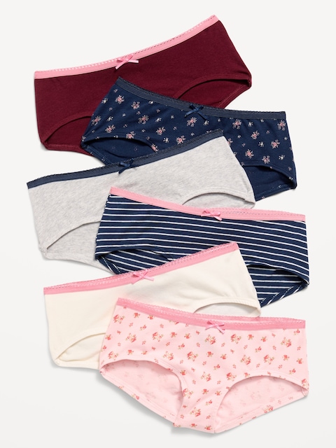 Hipster Underwear 6-Pack for Girls