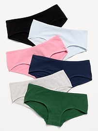 Image number 1 showing, Hipster Underwear 6-Pack for Girls