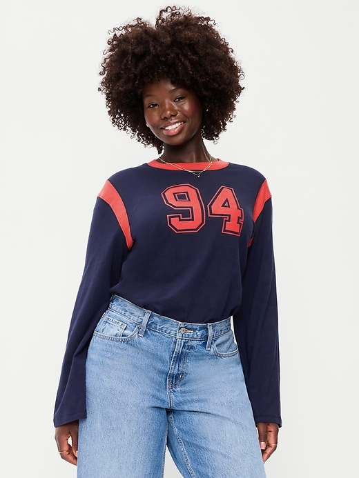 Image number 6 showing, EveryWear Long-Sleeve Graphic T-Shirt