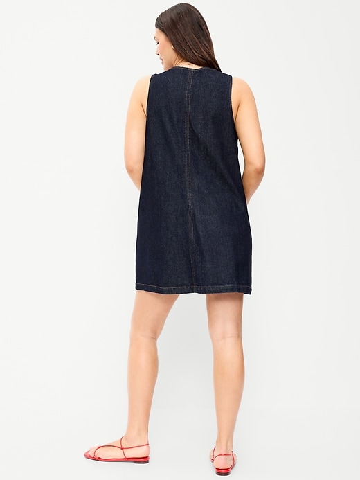 Image number 8 showing, Patch Pocket Denim Mini Dress
