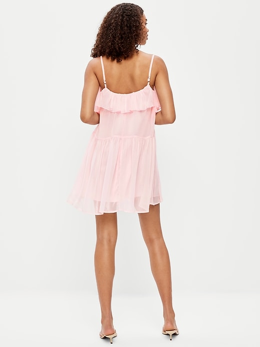 Image number 2 showing, Ruffle-Front Flounce Mini Dress