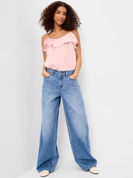 Image number 3 showing, Sleeveless Ruffle Tank Top