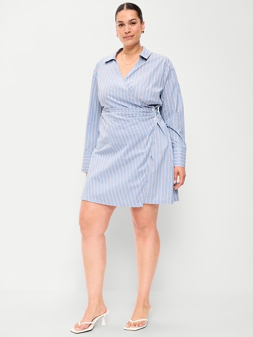 Image number 9 showing, Wrap Mini Shirt Dress