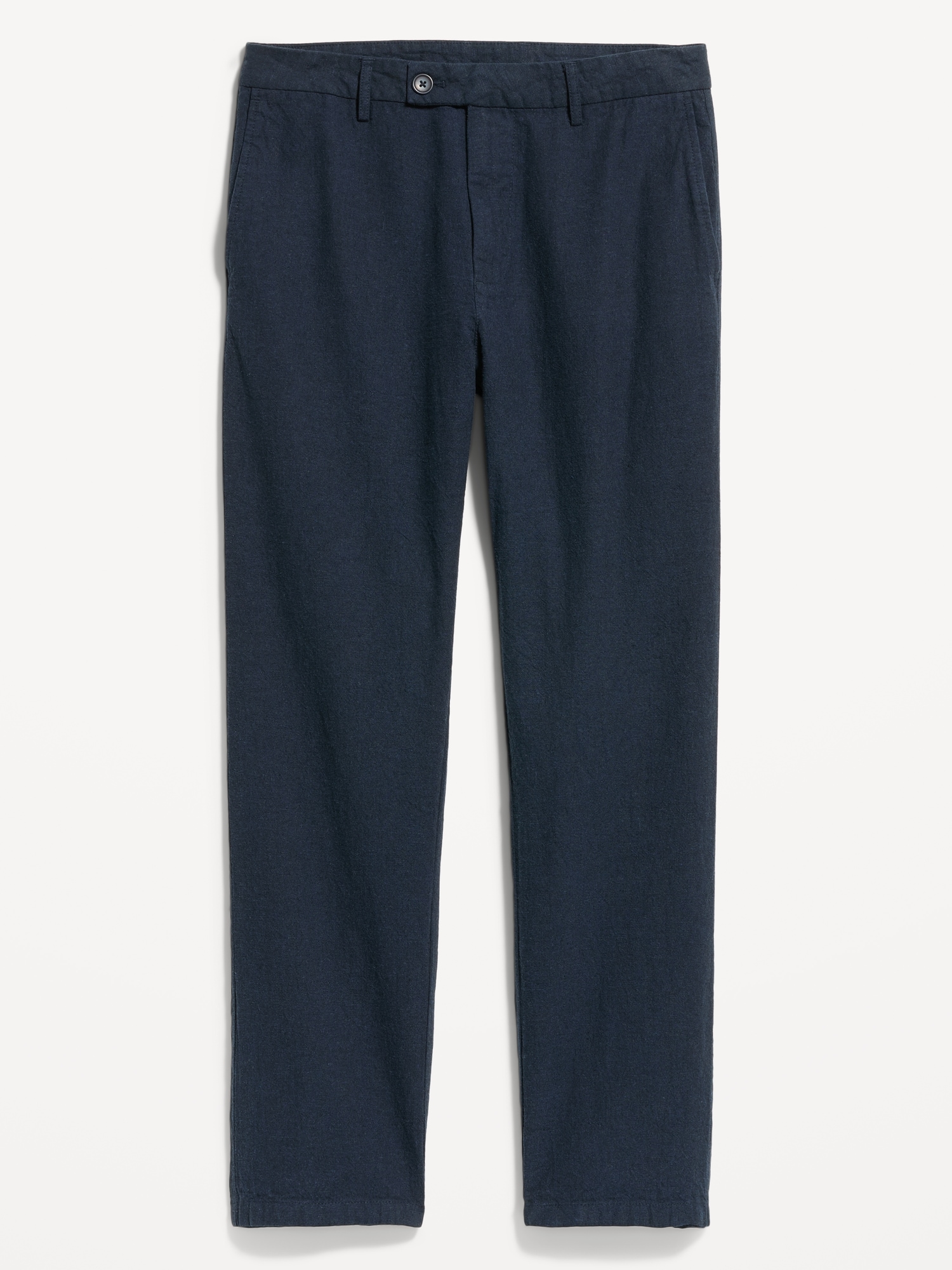 90's Straight-Fit Linen-Blend Dress Pants