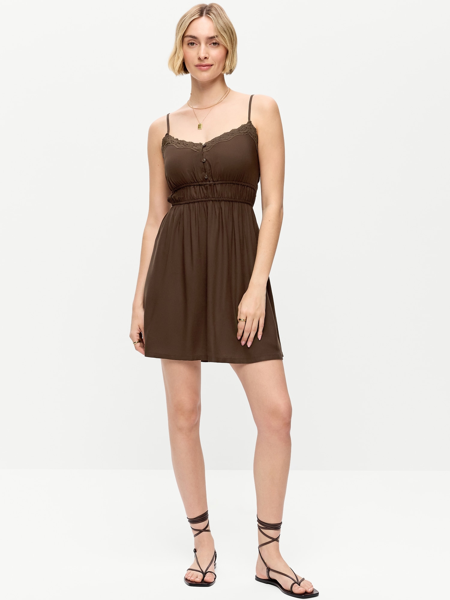 Sleeveless Trousseau Mini Dress
