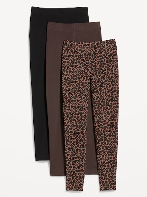 High-Waisted Fashion Layering Leggings 3-Pack
