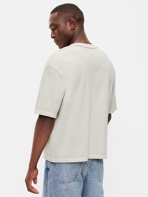 Image number 2 showing, Garment-Dyed Heavyweight Cropped T-Shirt
