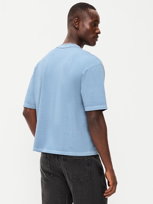 Image number 2 showing, Garment-Dyed Heavyweight Cropped T-Shirt