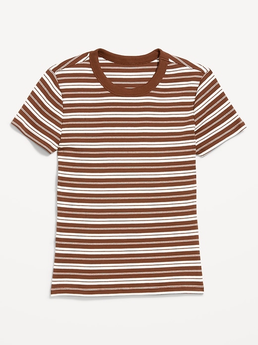 Image number 3 showing, Snug Crew-Neck Ribbed T-Shirt