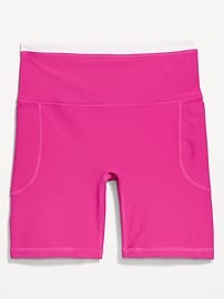 Image number 2 showing, Extra-High Waisted PowerSoft Boundless Pocket Biker Shorts-- 6-inch inseam - No Front Seam