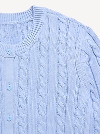 Image number 2 showing, Cable-Knit Cardigan Sweater for Girls