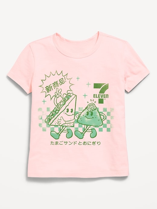 Image number 1 showing, 7-ELEVEN® Graphic T-Shirt for Girls