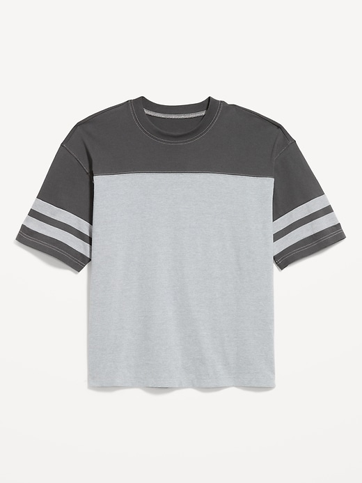 Image number 1 showing, Heavyweight Short-Sleeve Football-Style T-Shirt
