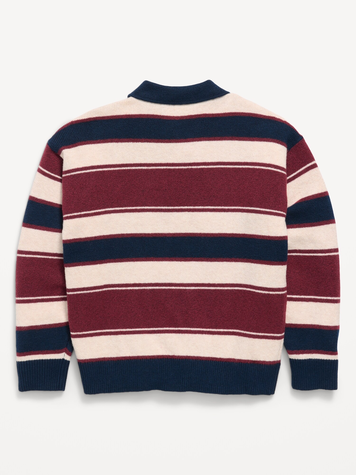SoSoft Oversized Collared Striped Sweater for Boys