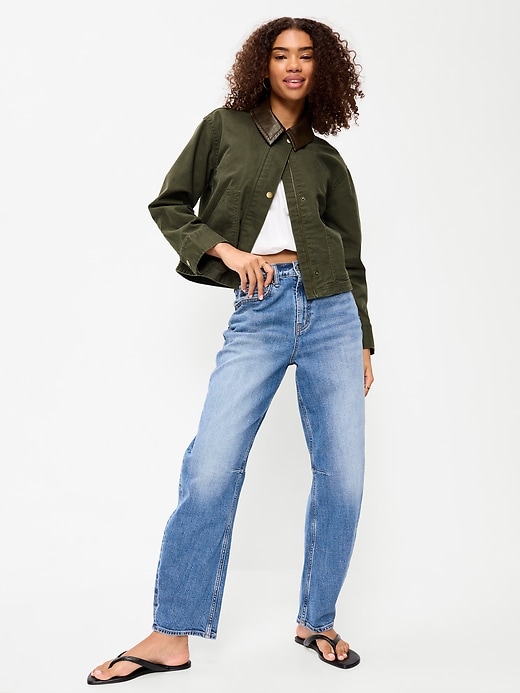 Image number 3 showing, Cropped Barn Jacket