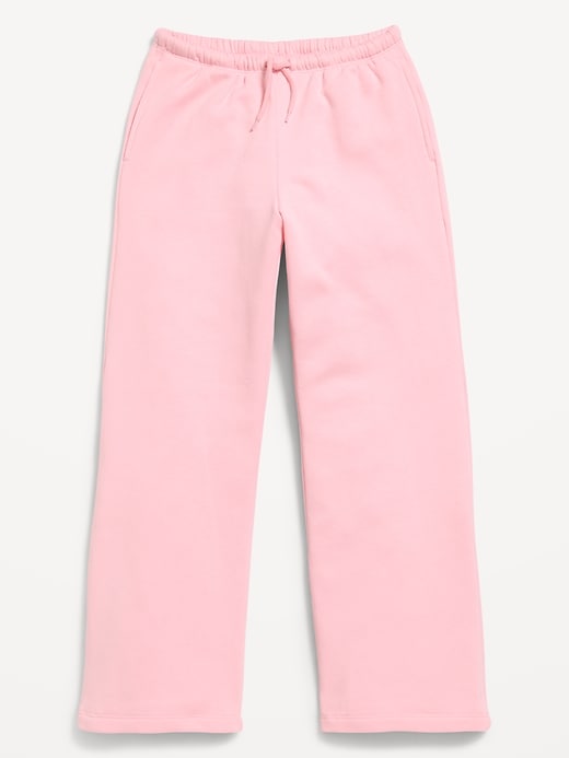Image number 1 showing, High-Waisted Graphic Wide-Leg Sweatpants for Girls