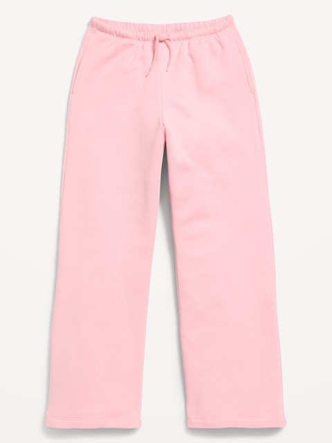High-Waisted Graphic Wide-Leg Sweatpants for Girls