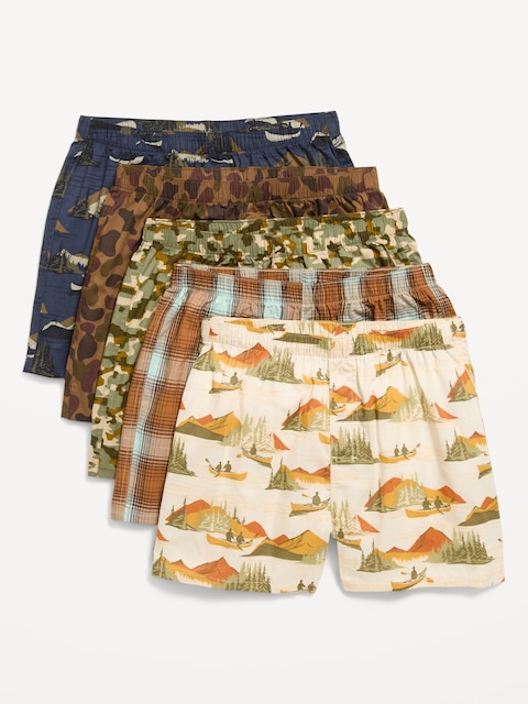 5-Pack Soft-Washed Boxer Shorts -- 3.75-inch inseam