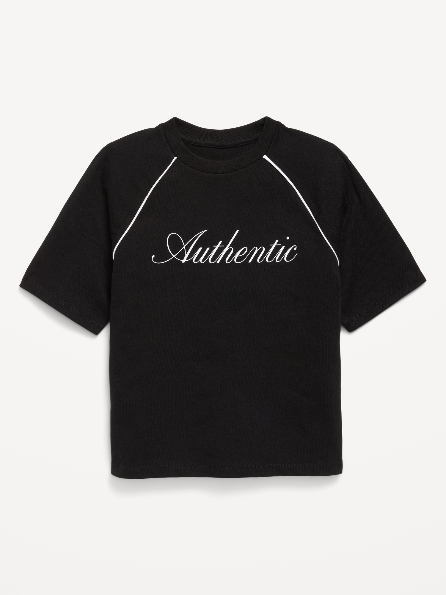 Oversized Short-Sleeve Graphic T-Shirt for Girls