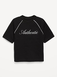 Image number 1 showing, Oversized Short-Sleeve Graphic T-Shirt for Girls