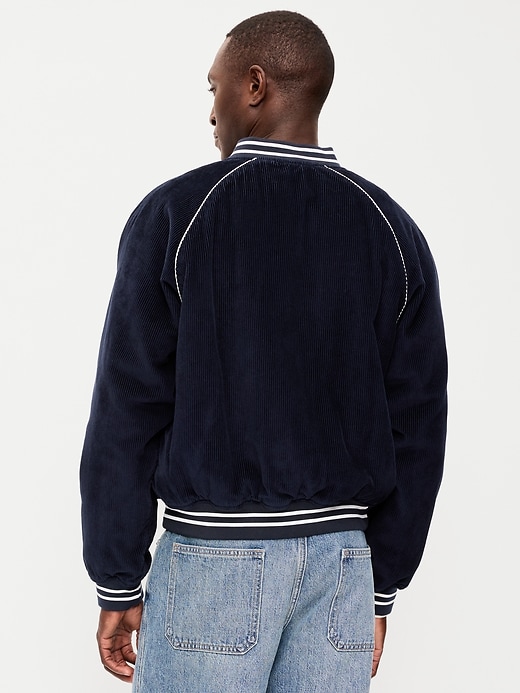 Image number 2 showing, Varsity Corduroy Bomber Jacket