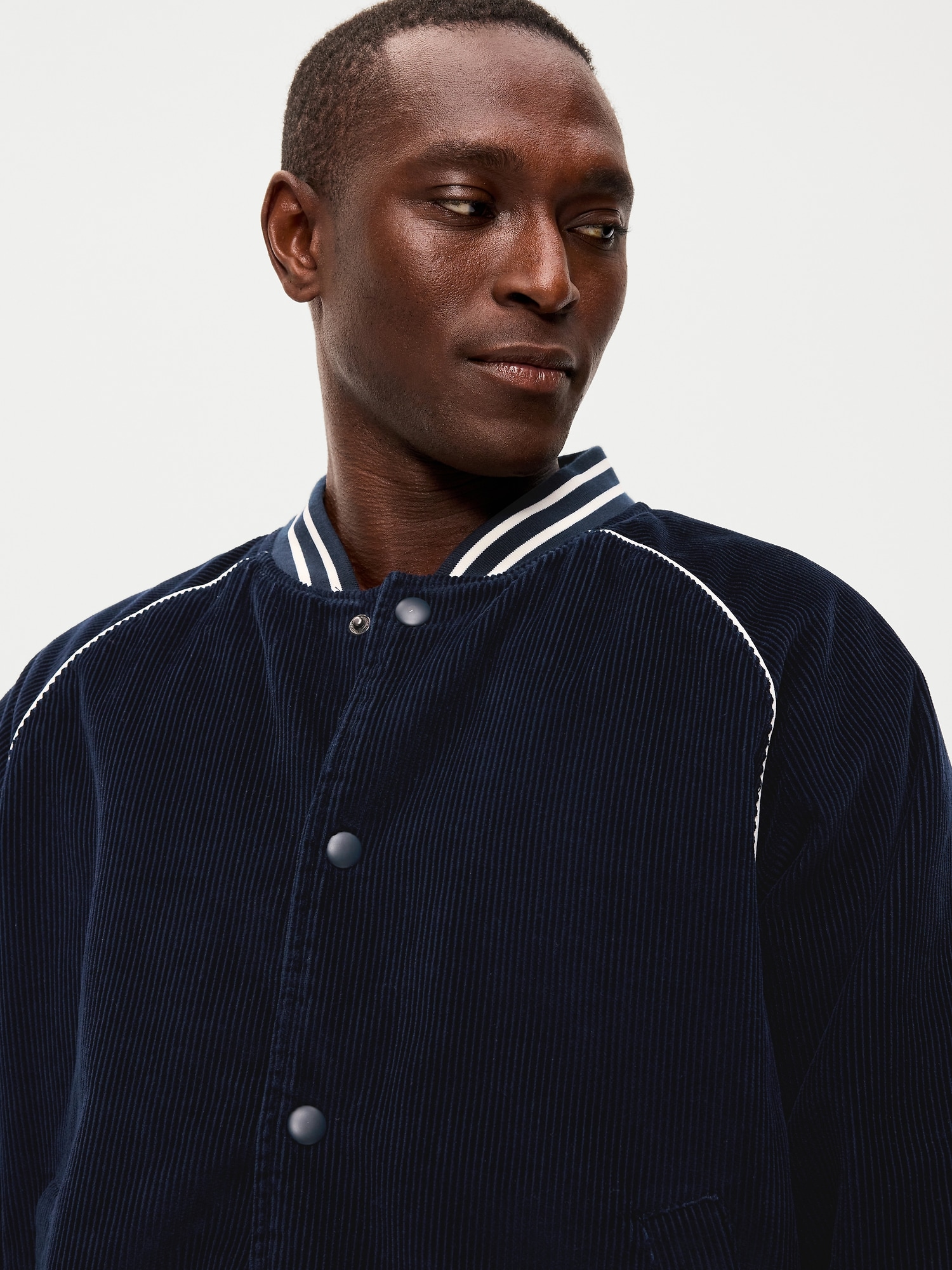 Varsity Corduroy Bomber Jacket