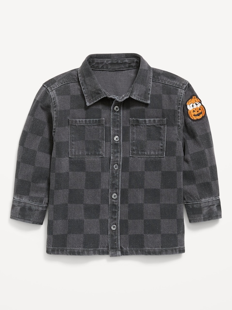 Long-Sleeve Pocket Shirt for Toddler Boys