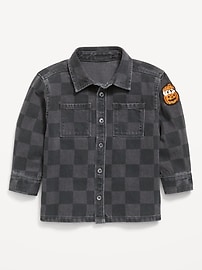 Image number 1 showing, Long-Sleeve Pocket Shirt for Toddler Boys