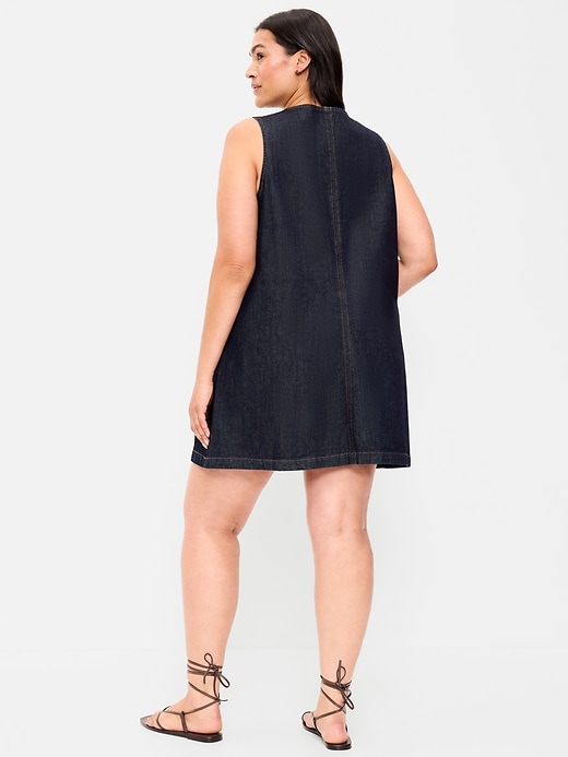 Image number 10 showing, Patch Pocket Denim Mini Dress