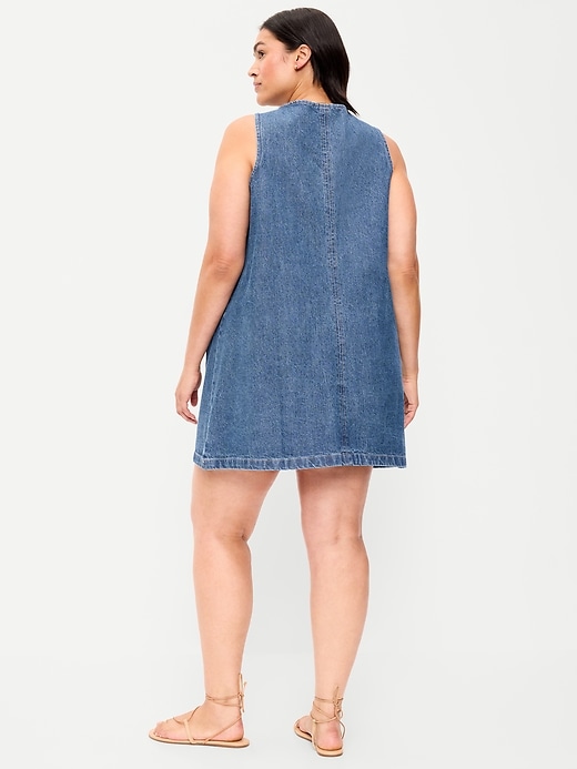 Image number 10 showing, Patch Pocket Denim Mini Dress