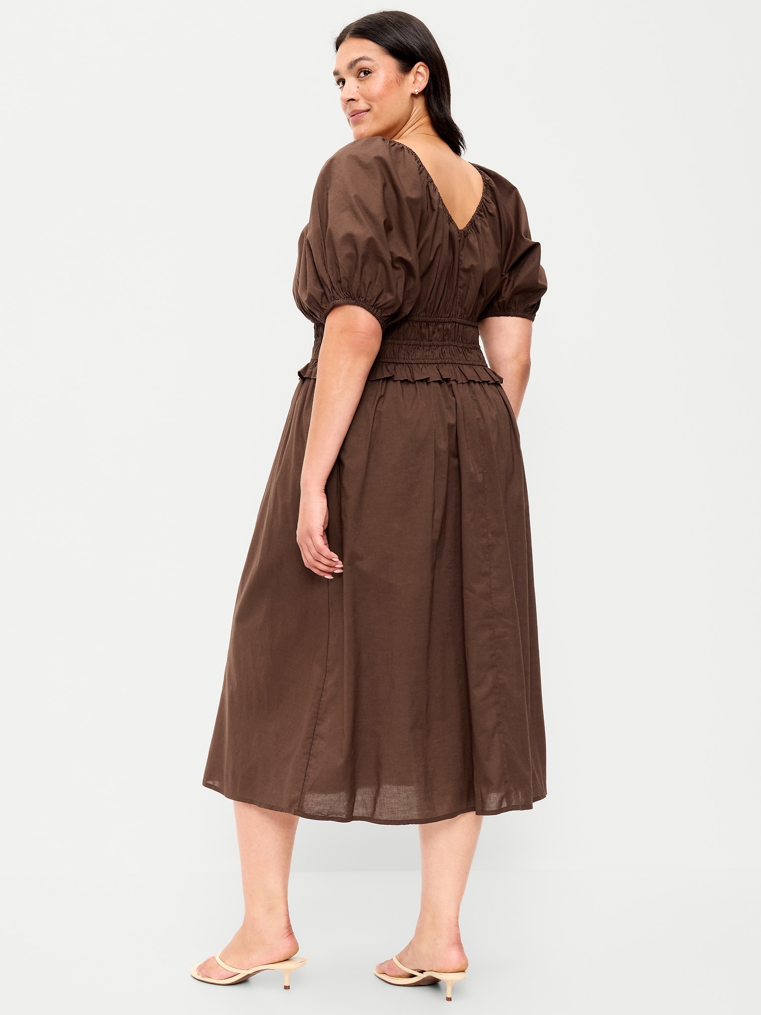 Fit & Flare Prairie Midi Dress | Old Navy