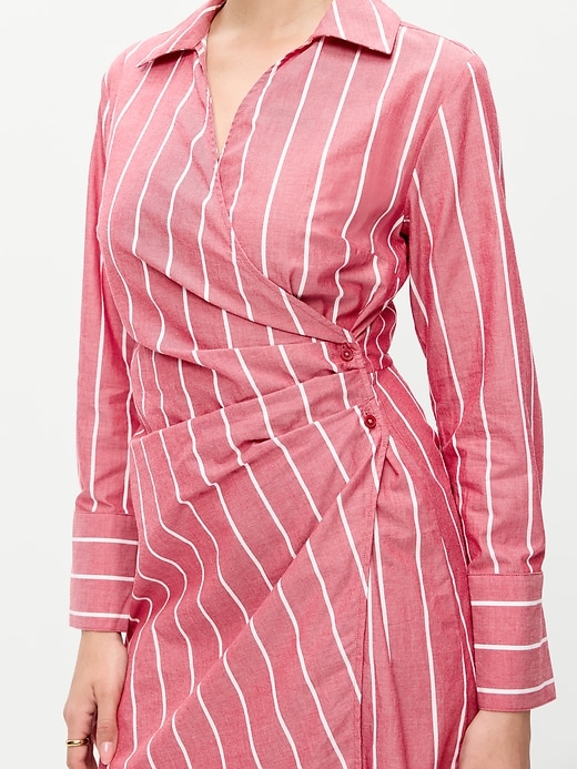 Image number 5 showing, Wrap Mini Shirt Dress