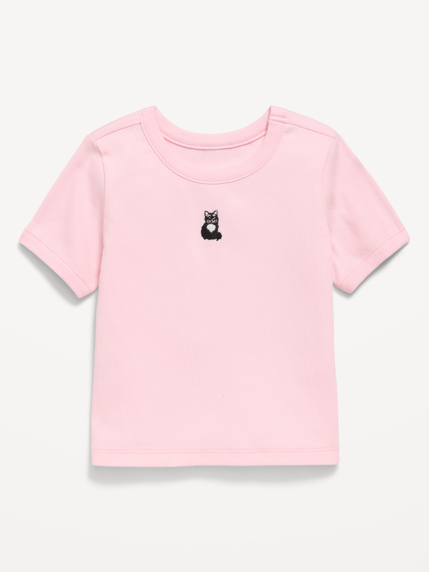 Short-Sleeve Ringer Graphic T-Shirt for Toddler Girls