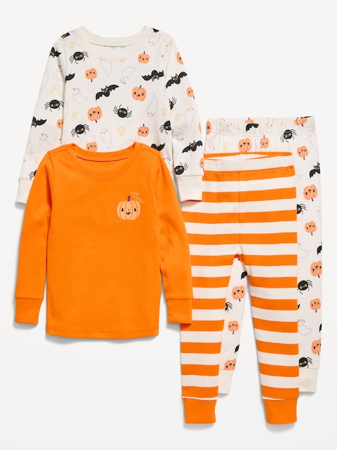 Printed Snug-Fit Pajama 4-Piece for Toddler & Baby