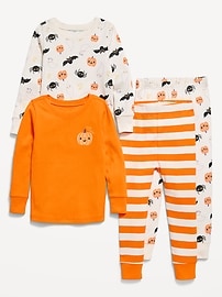 Image number 1 showing, Printed Snug-Fit Pajama 4-Piece for Toddler & Baby