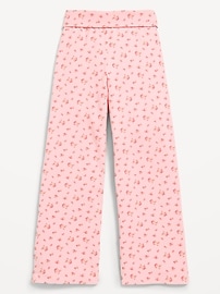 Image number 3 showing, Foldover Jersey Knit Wide-Leg Pants for Girls