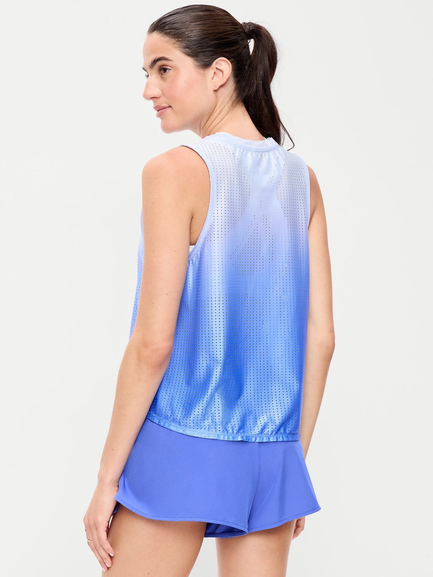 Mesh Muscle Tank Top