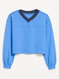 Image number 1 showing, Dynamic Fleece Oversized Cropped Sweatshirt