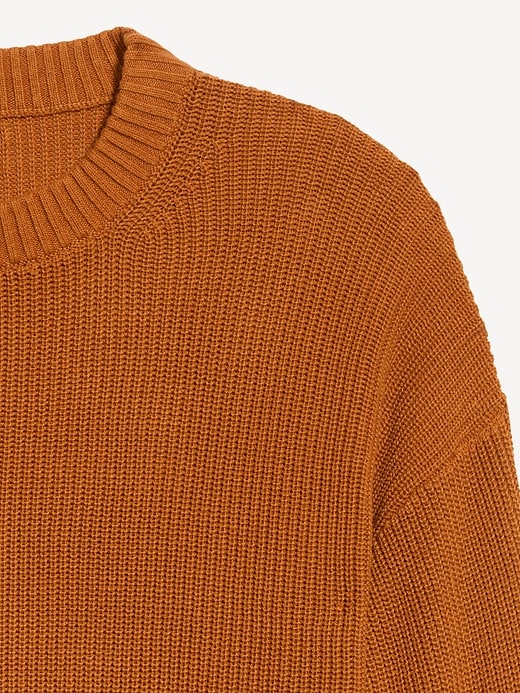 Image number 5 showing, Crew-Neck Shaker Stitch Tunic Sweater