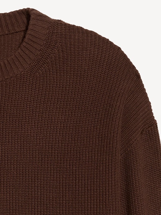 Image number 3 showing, Crew-Neck Shaker Stitch Tunic Sweater