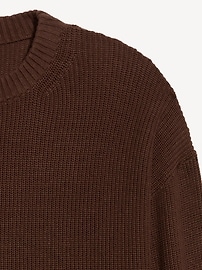Image number 3 showing, Crew-Neck Shaker Stitch Tunic Sweater