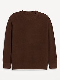 Image number 2 showing, Crew-Neck Shaker Stitch Tunic Sweater