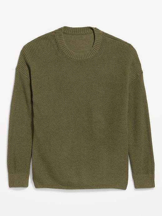 Image number 4 showing, Crew-Neck Shaker Stitch Tunic Sweater