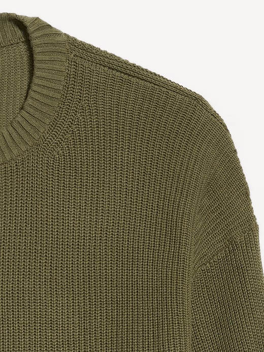 Image number 5 showing, Crew-Neck Shaker Stitch Tunic Sweater