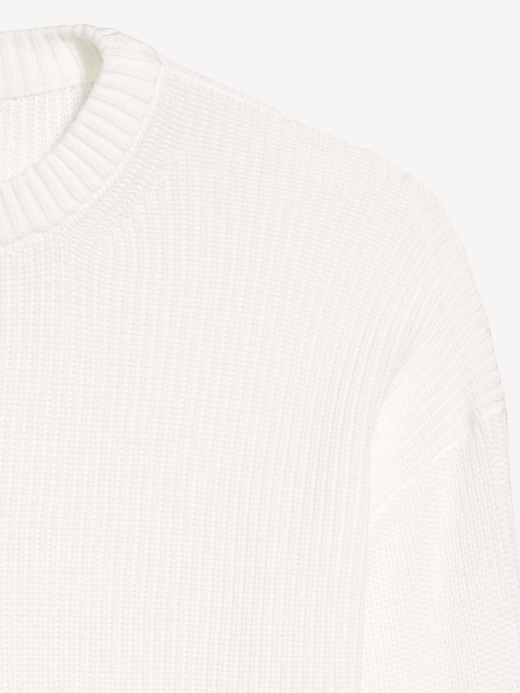 Image number 5 showing, Crew-Neck Shaker Stitch Tunic Sweater